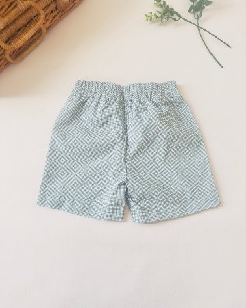 mebi★Midsummer Sage Ginghamショートパンツ(12m~6A)の画像