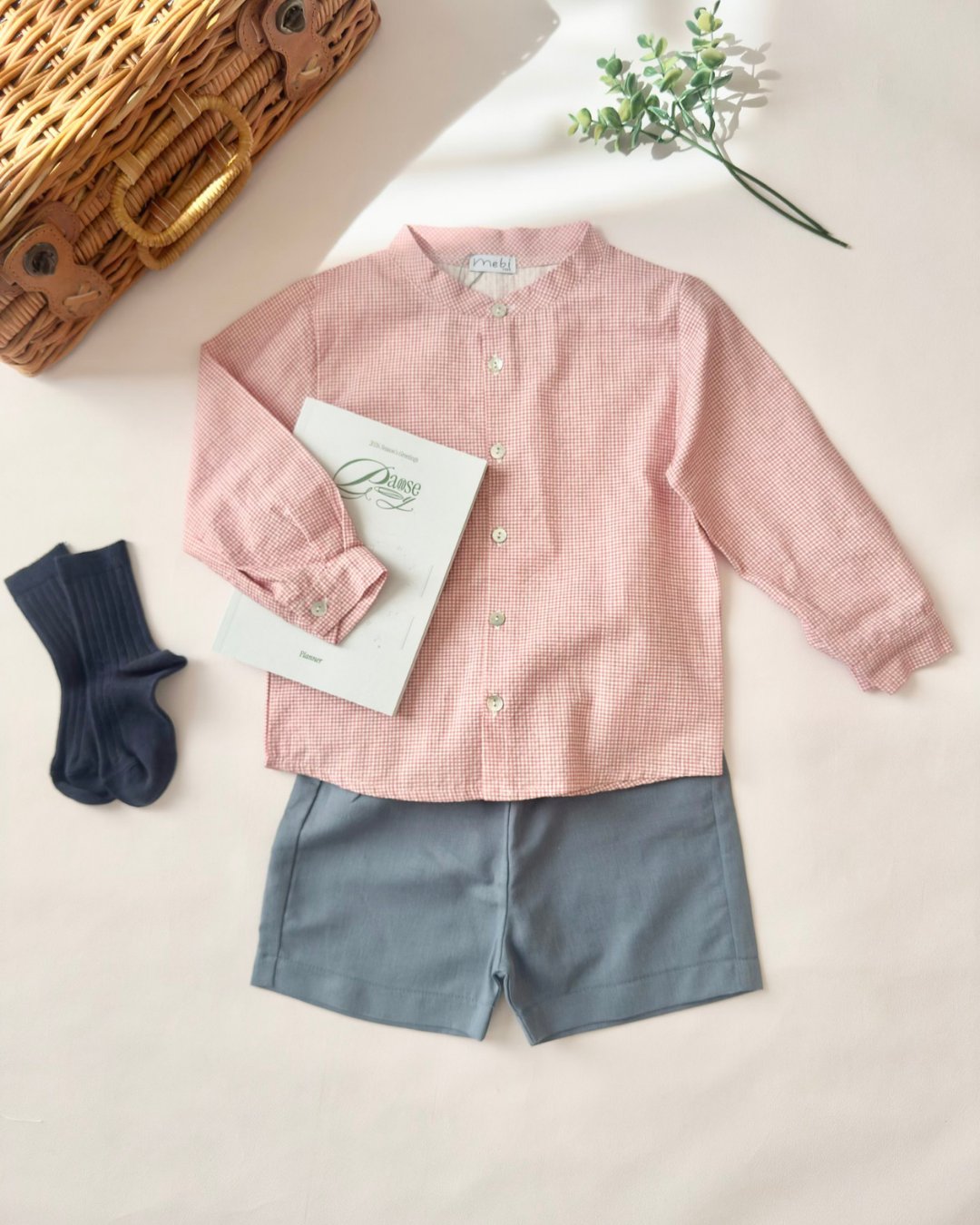 mebi★Midsummer Rouge Denim ショートパンツ(12m~6A)の画像