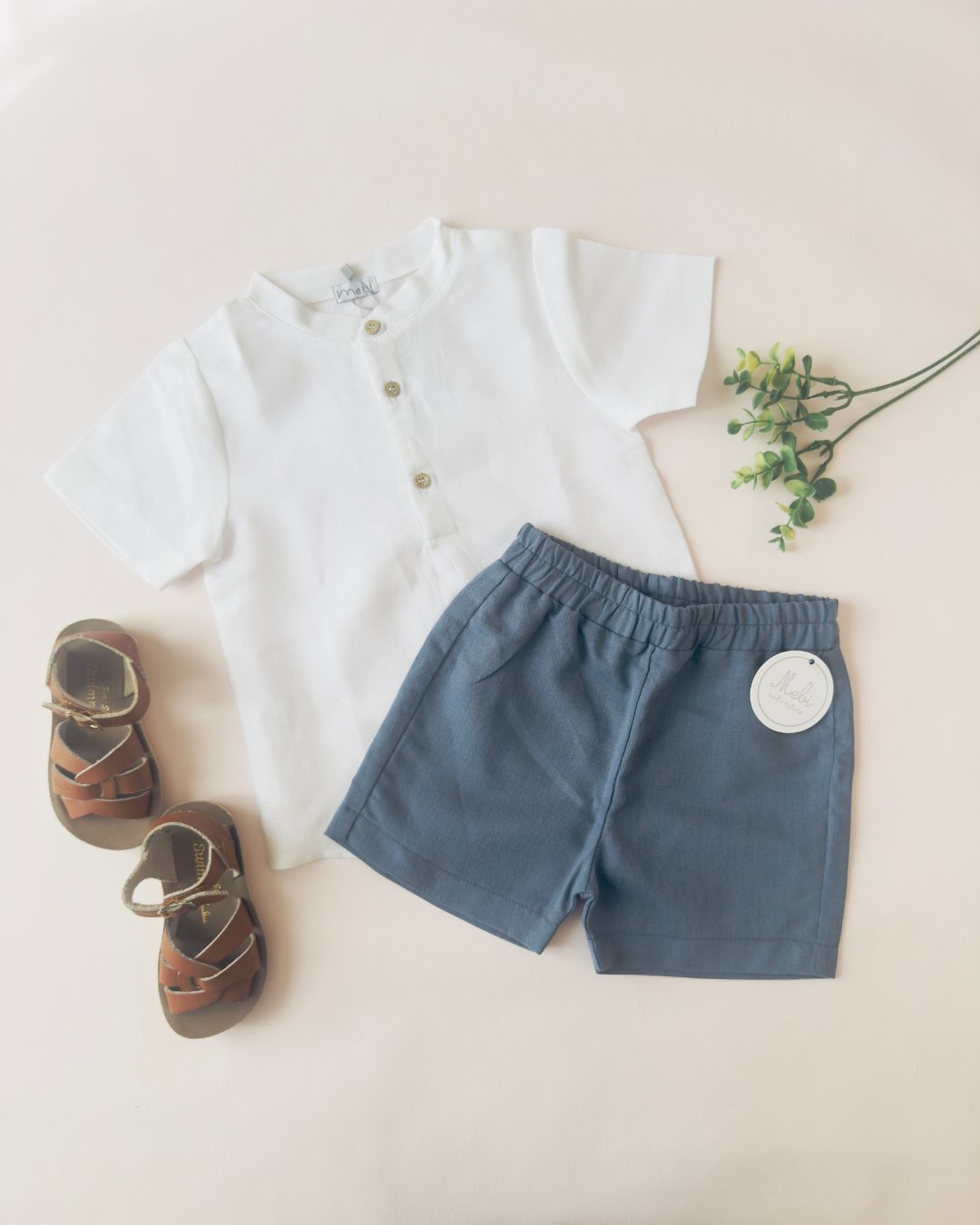 mebi★Midsummer Rouge Denim ショートパンツ(12m~6A)の画像