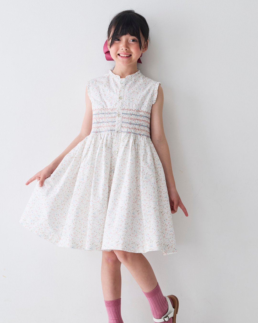pi&pa★Saint-Tropezスモッキングドレス(2A~10A)の画像