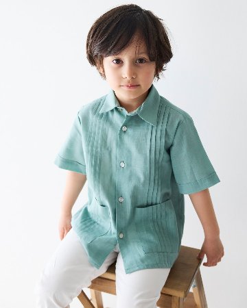 pi&pa★GUAYABERAボーイズシャツ(2A~10A)の画像