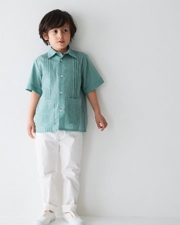 pi&pa★GUAYABERAボーイズシャツ(2A~10A)の画像