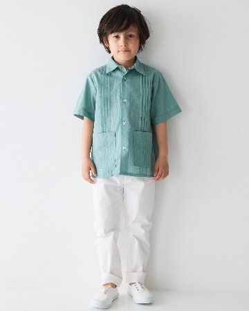 pi&pa★GUAYABERAボーイズシャツ(2A~10A)の画像