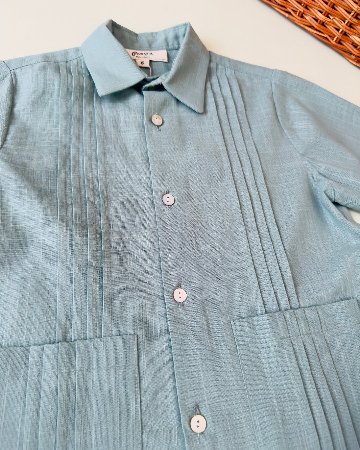 pi&pa★GUAYABERAボーイズシャツ(2A~10A)の画像