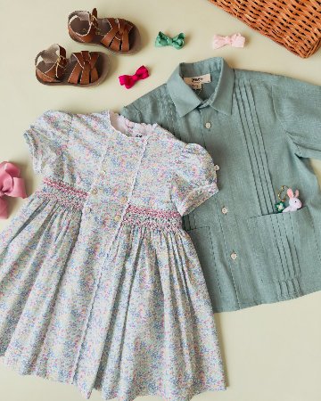 pi&pa★GUAYABERAボーイズシャツ(2A~10A)の画像