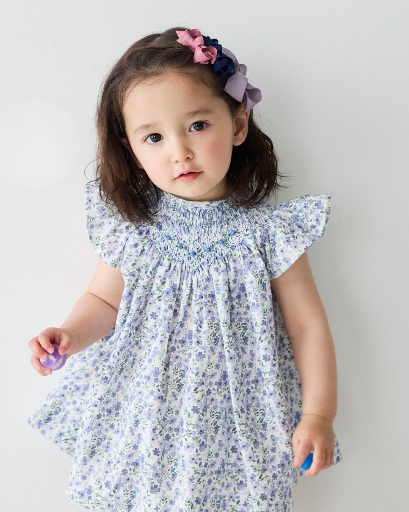 pi&pa★Santoriniスモッキングビショップドレス(12m~4A)の画像