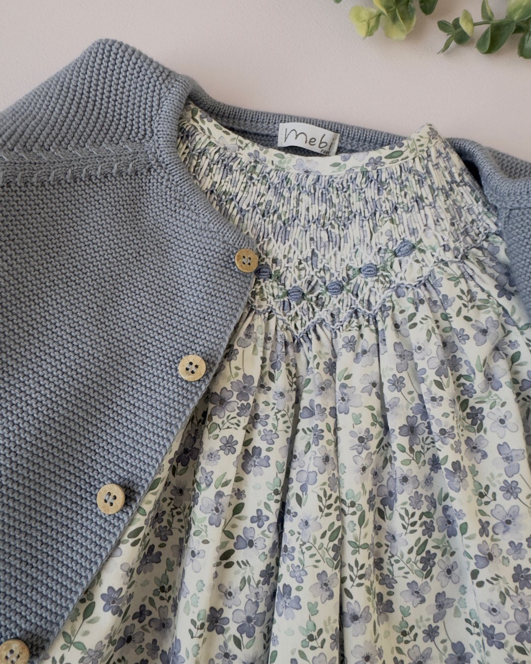 pi&pa★Santoriniスモッキングビショップドレス(12m~4A)の画像