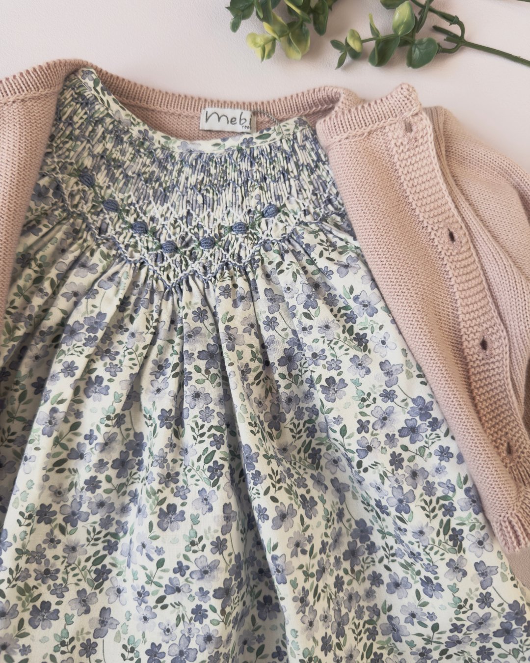 pi&pa★Santoriniスモッキングビショップドレス(12m~4A)の画像