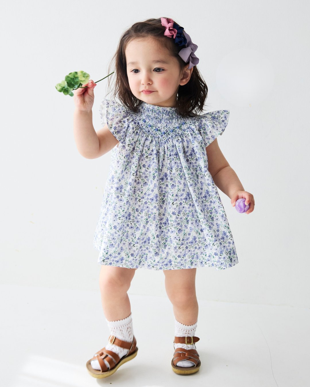 pi&pa★Santoriniスモッキングビショップドレス(12m~4A)の画像