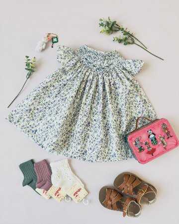 pi&pa★Santoriniスモッキングビショップドレス(12m~4A)の画像