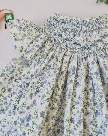 pi&pa★Santoriniスモッキングビショップドレス(12m~4A)の画像