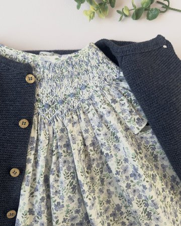 pi&pa★Santoriniスモッキングビショップドレス(12m~4A)の画像