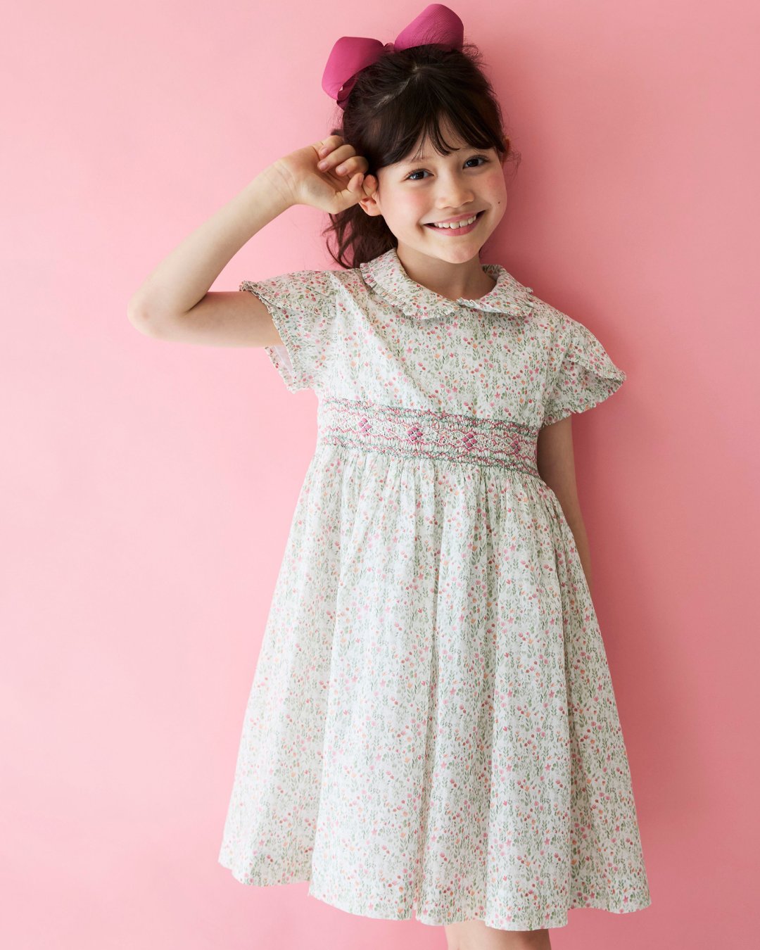 pi&pa★SANTA LUCIAスモッキングドレス(2A~10A)の画像