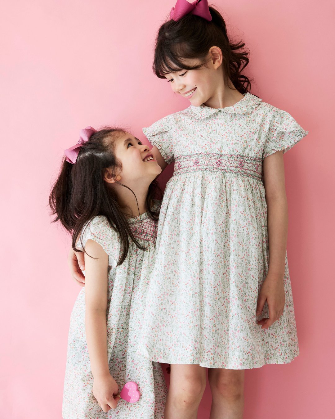 pi&pa★SANTA LUCIAスモッキングビショップドレス(12m~5A)の画像