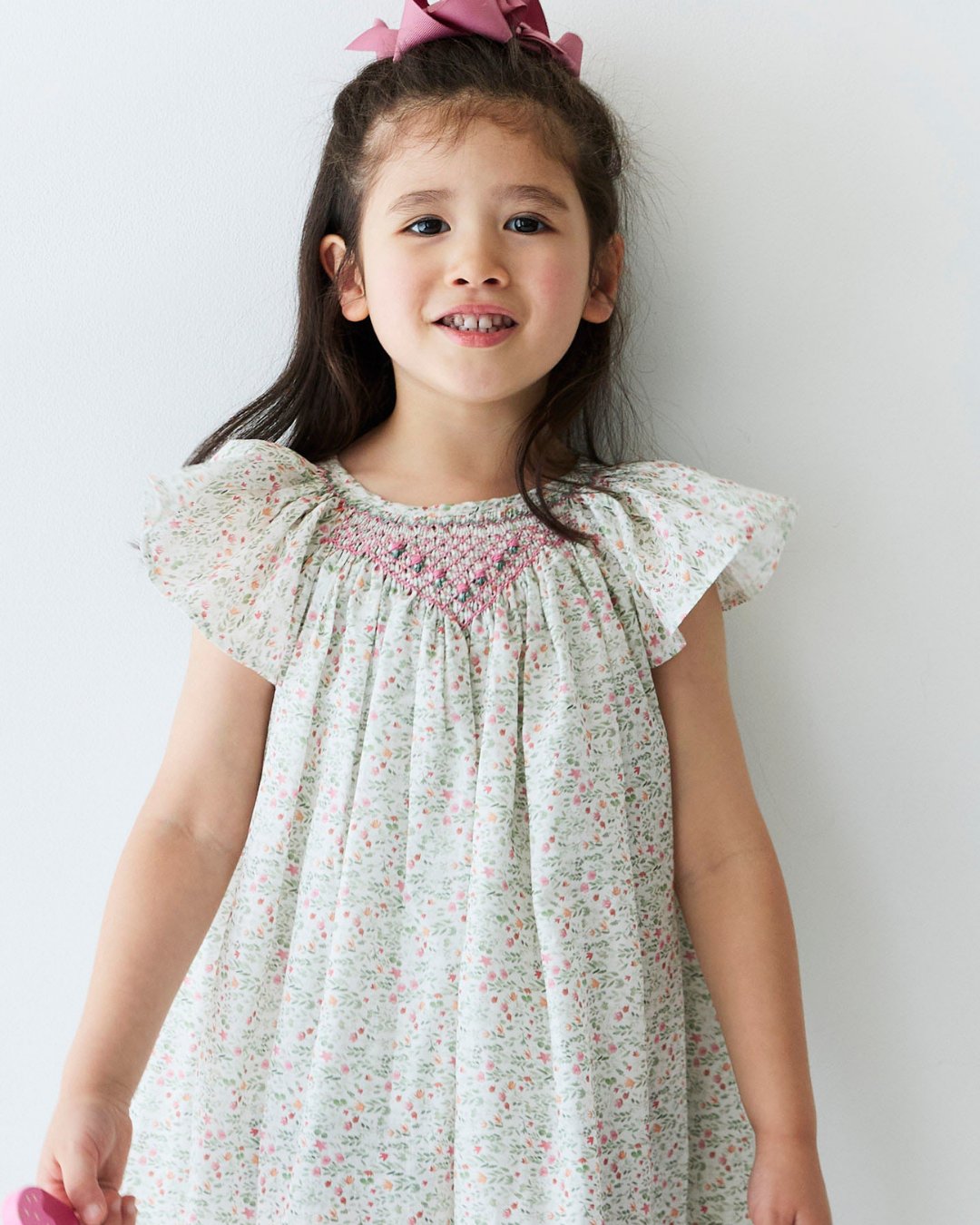 pi&pa★SANTA LUCIAスモッキングビショップドレス(12m~5A)の画像