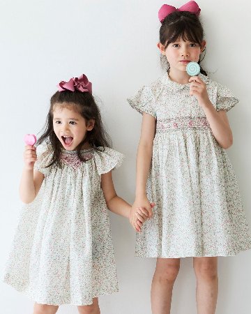 pi&pa★SANTA LUCIAスモッキングビショップドレス(12m~5A)の画像