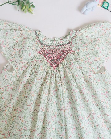 pi&pa★SANTA LUCIAスモッキングビショップドレス(12m~5A)の画像