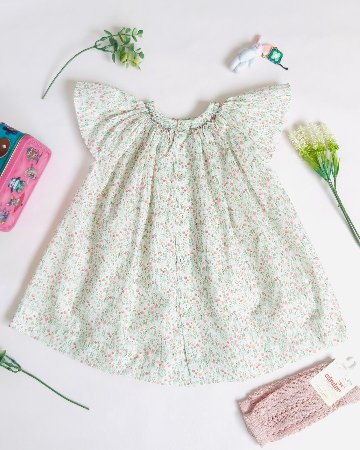 pi&pa★SANTA LUCIAスモッキングビショップドレス(12m~5A)の画像