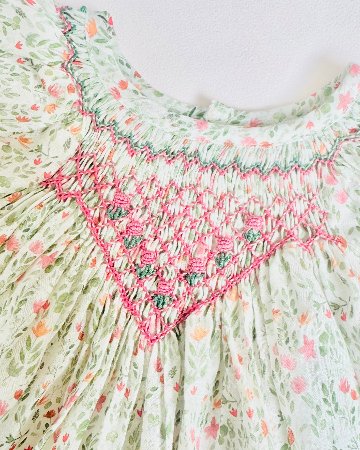 pi&pa★SANTA LUCIAスモッキングビショップドレス(12m~5A)の画像