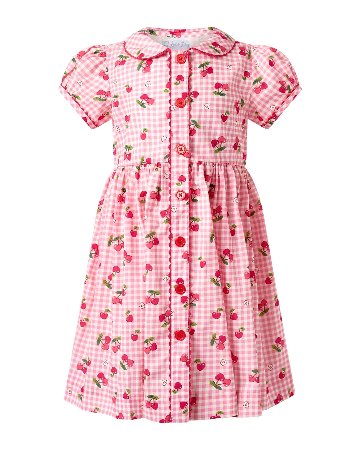 RachelRiley★Gingham Cherry Button Front Dress(2y~10y)の画像
