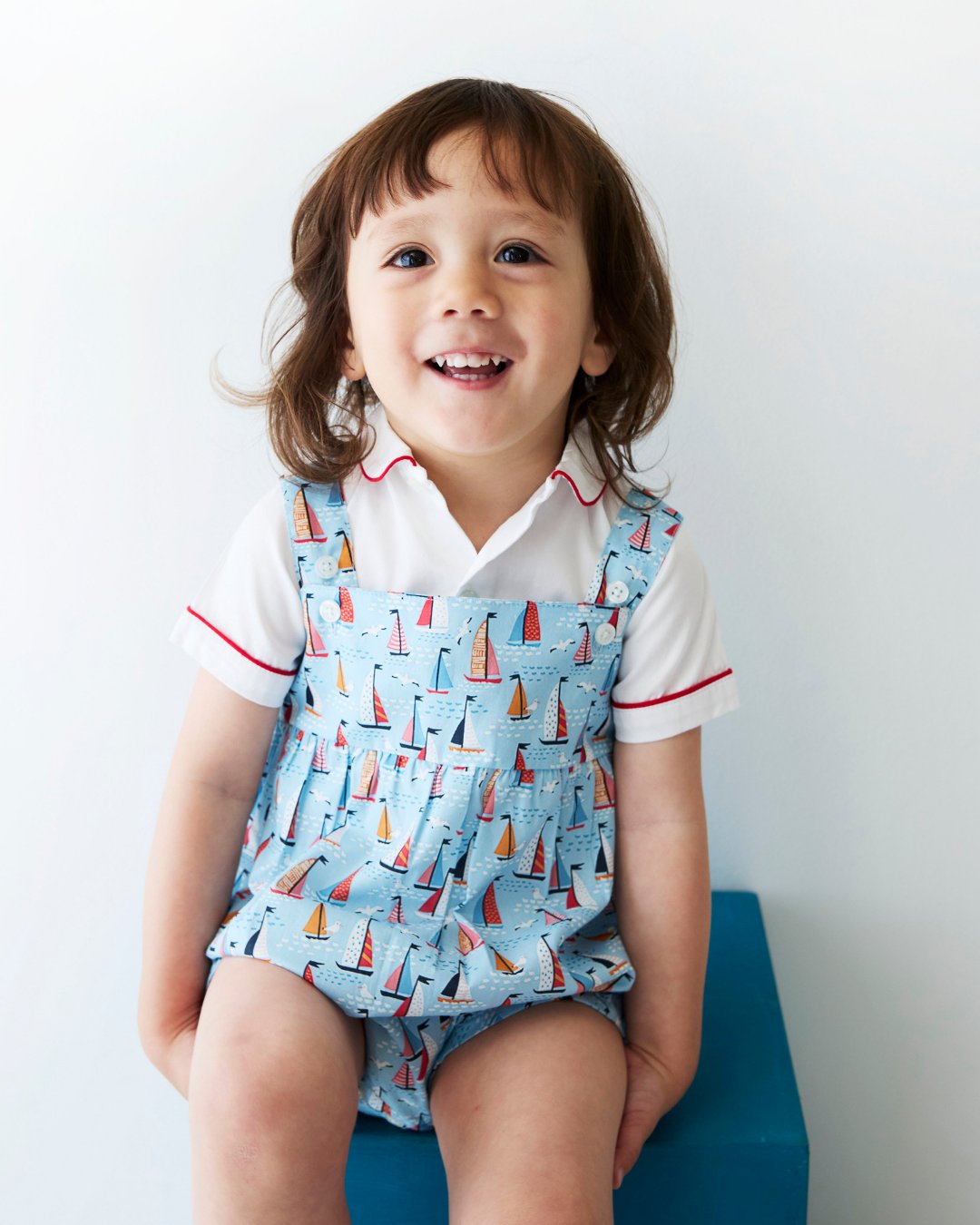 RachelRiley★Sailboat Bubble and Shirt Set(6m~18m)の画像