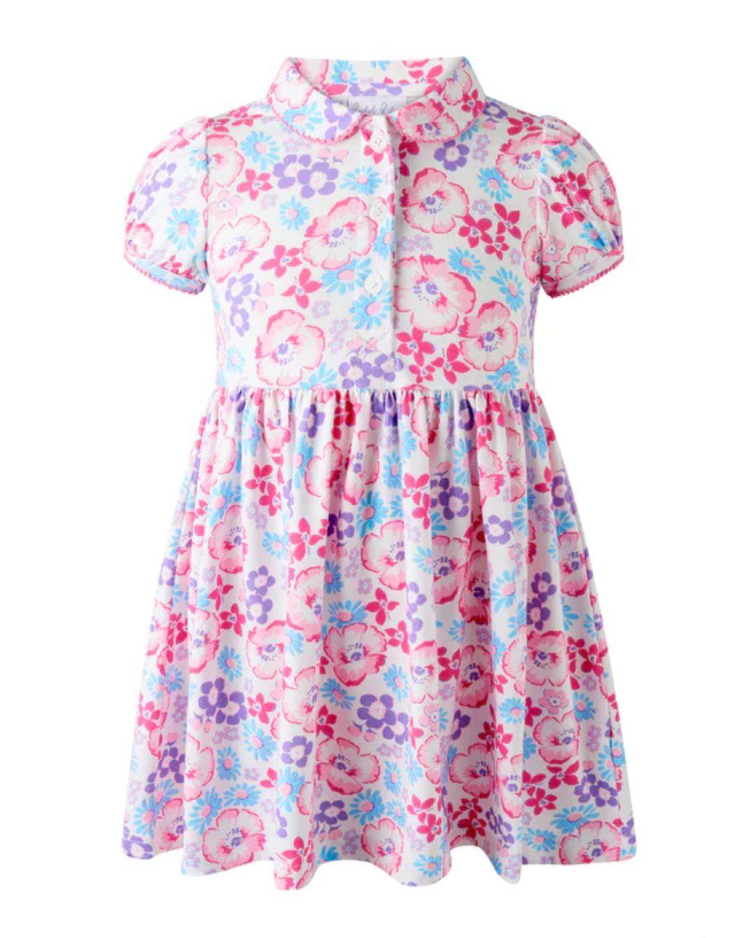 RachelRiley★Pink Floral Jersey Dress(2y~10y)の画像