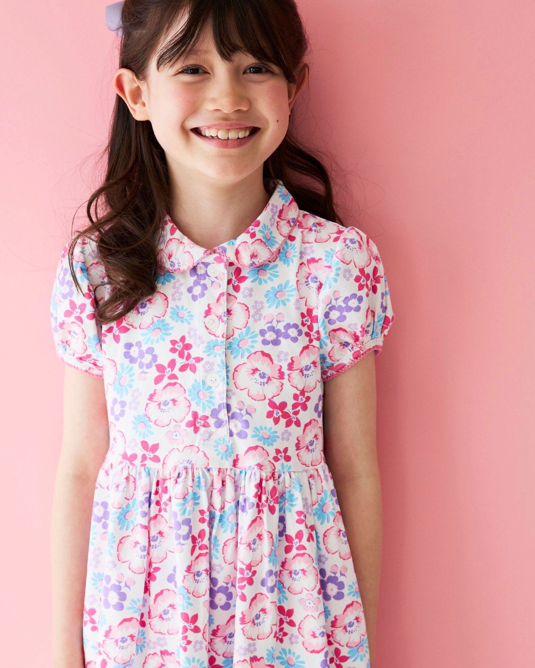 RachelRiley★Pink Floral Jersey Dress(2y~10y)の画像