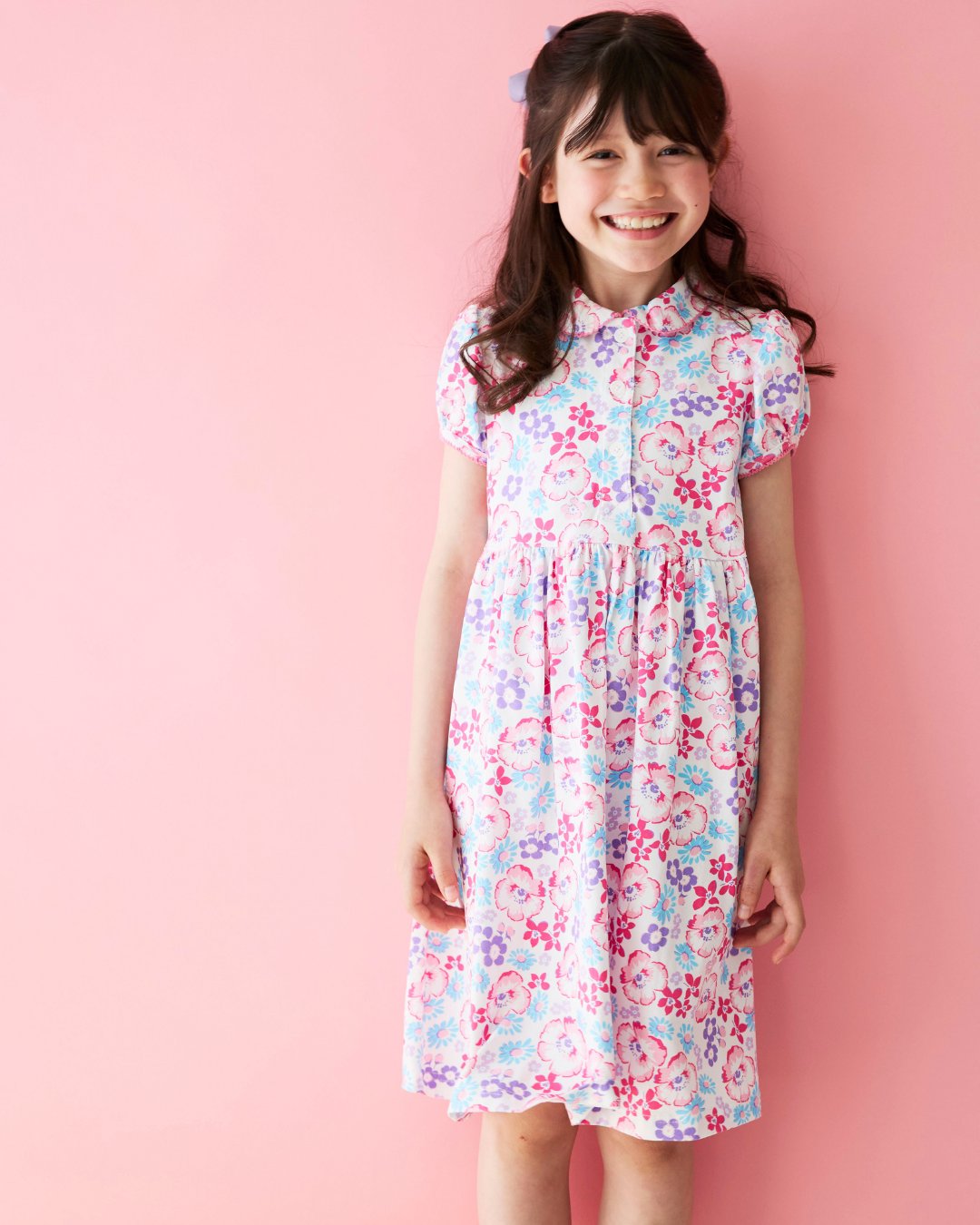 RachelRiley★Pink Floral Jersey Dress(2y~10y)の画像