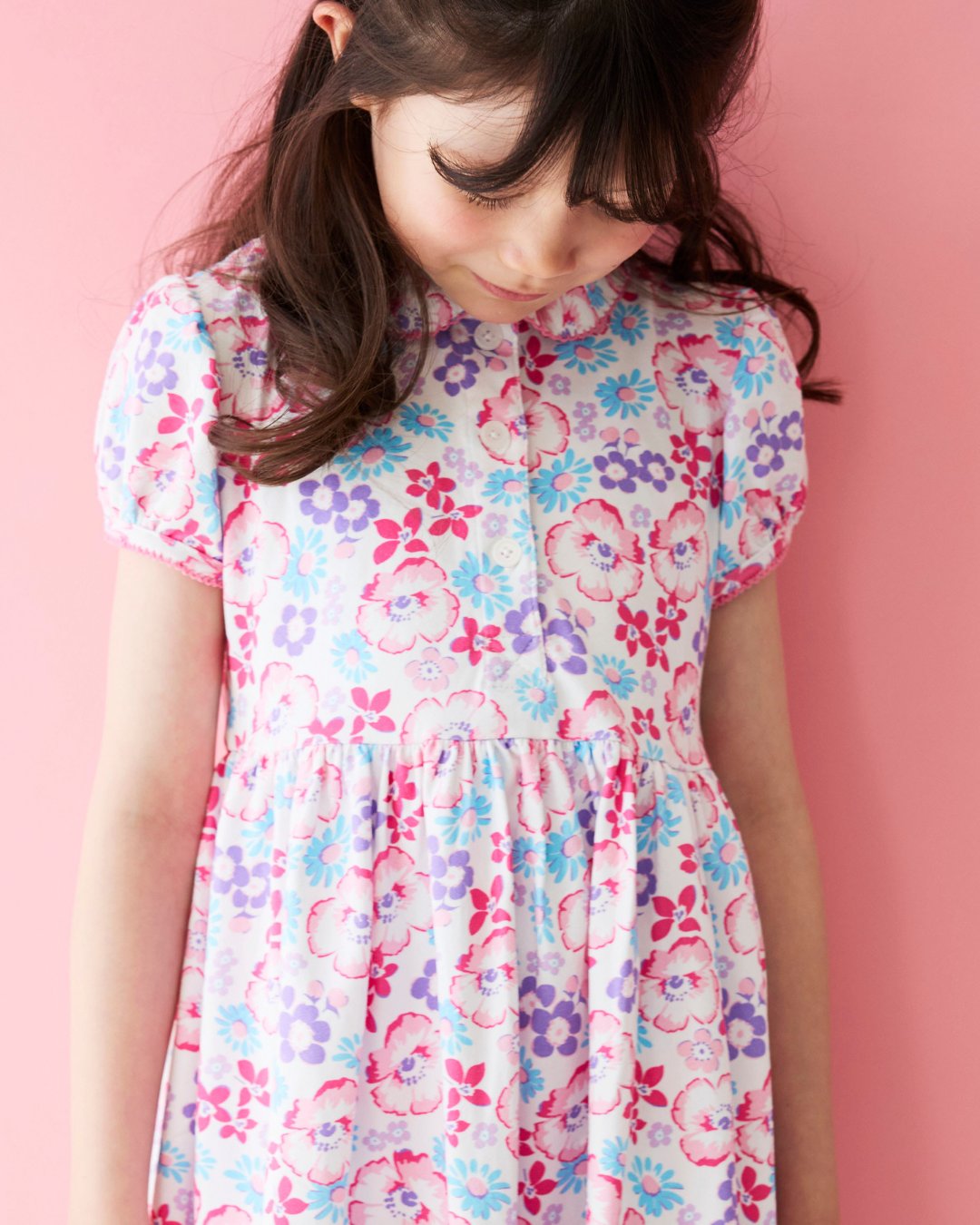 RachelRiley★Pink Floral Jersey Dress(2y~10y)の画像