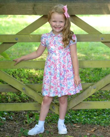 RachelRiley★Pink Floral Jersey Dress(2y~10y)の画像
