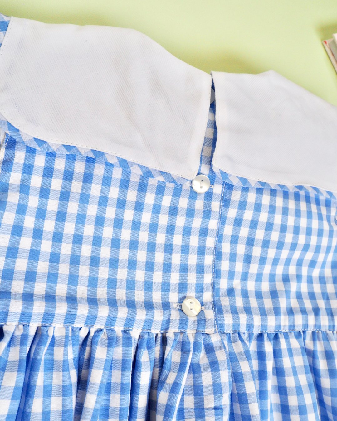 MICHELL×Puromimo★Blue Gingham Sailor bow Dress(2A~10A)の画像