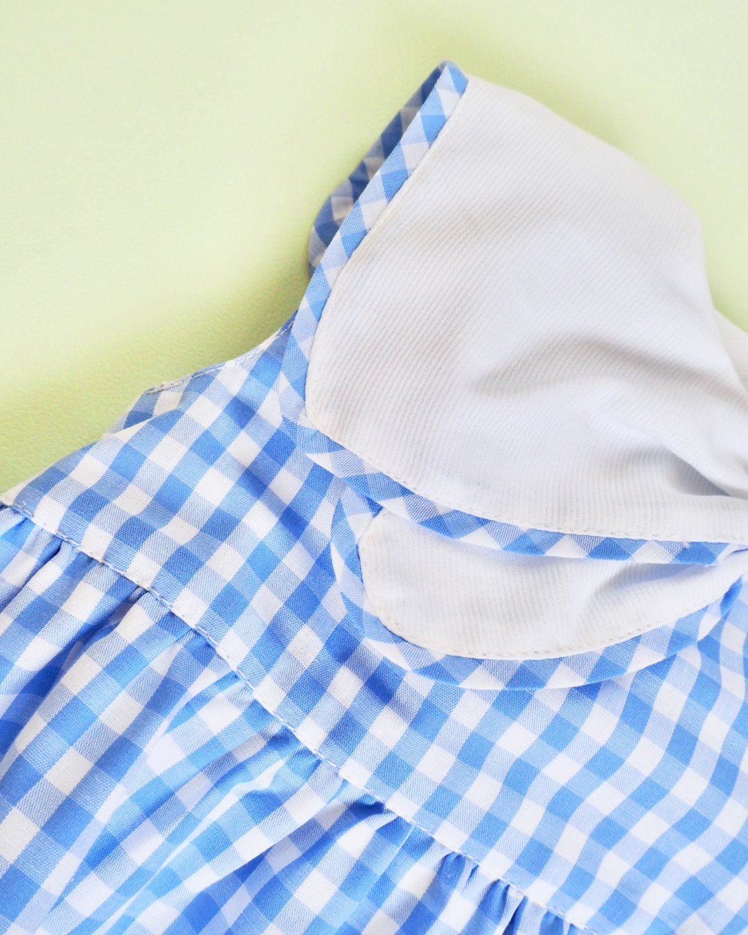 MICHELL×Puromimo★Blue Gingham Sailor bow Rompers(unisex)(12m~18m)の画像