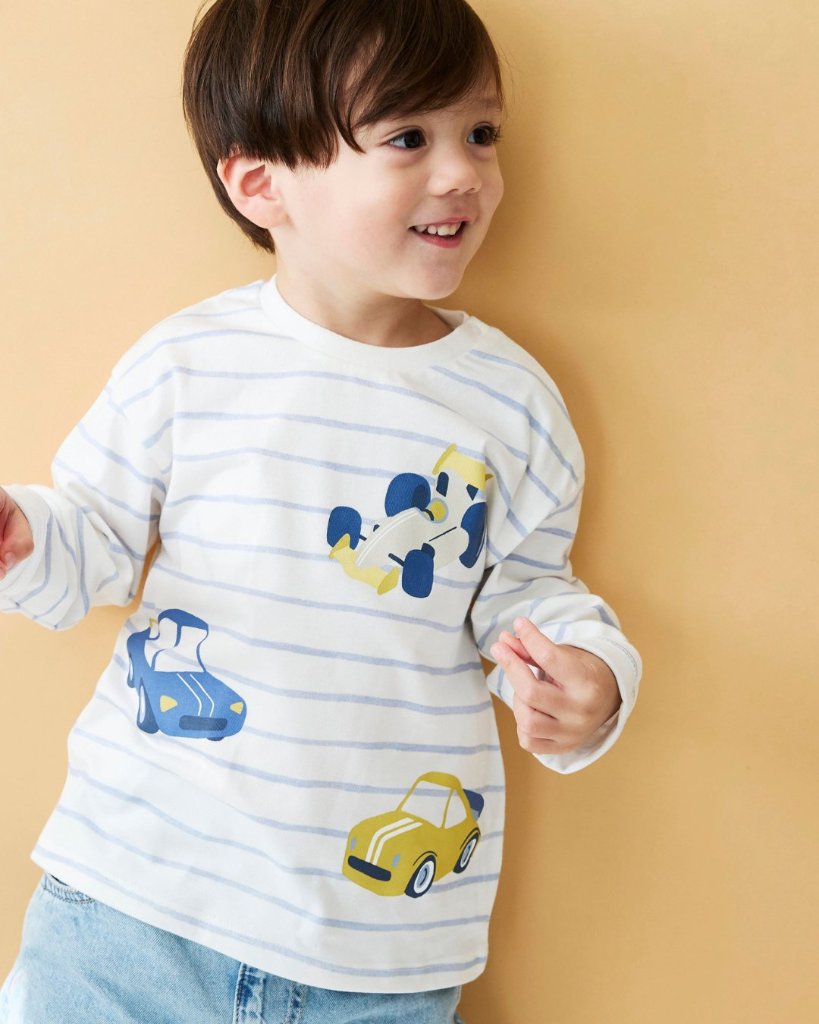 Mayoral★Cars Stripe T-shirt(12ｍ～4y)の画像