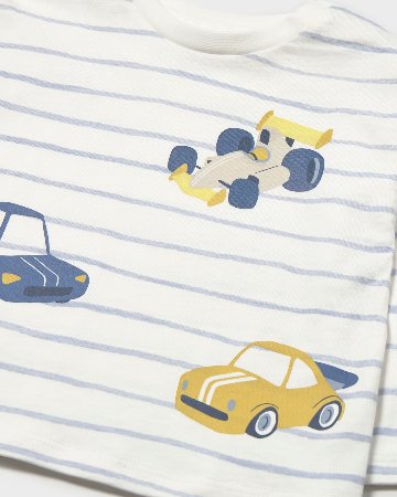 Mayoral★Cars Stripe T-shirt(12ｍ～4y)の画像