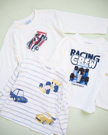 Mayoral★Cars Stripe T-shirt(12ｍ～4y)の画像