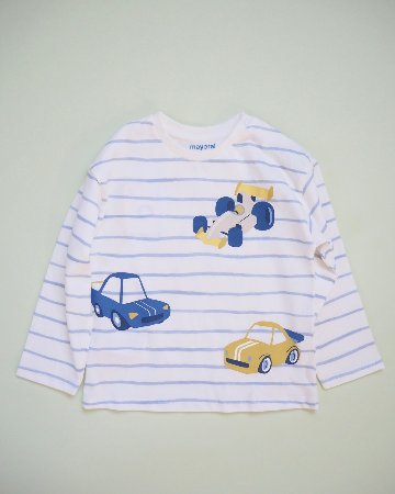 Mayoral★Cars Stripe T-shirt(12ｍ～4y)の画像