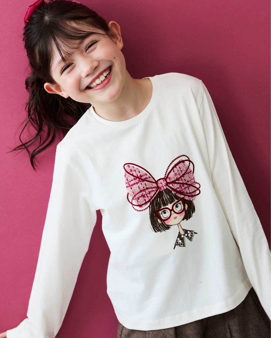 Mayoral★Big Ribbon Girl T-shirt(2y~10y)の画像