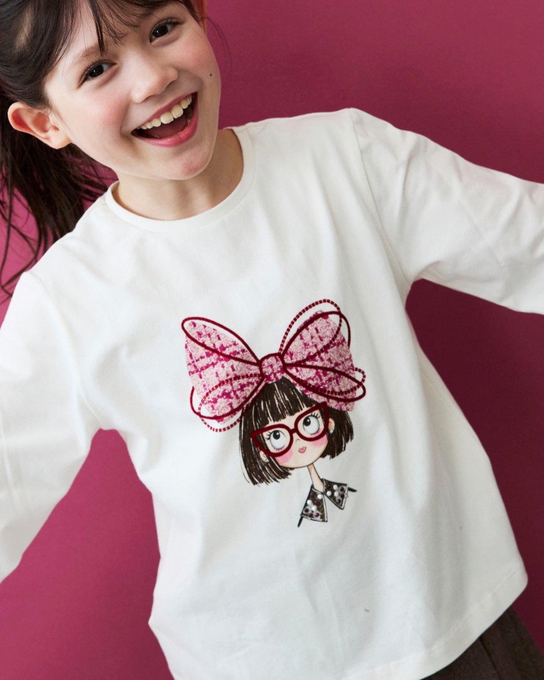 Mayoral★Big Ribbon Girl T-shirt(2y~10y)の画像