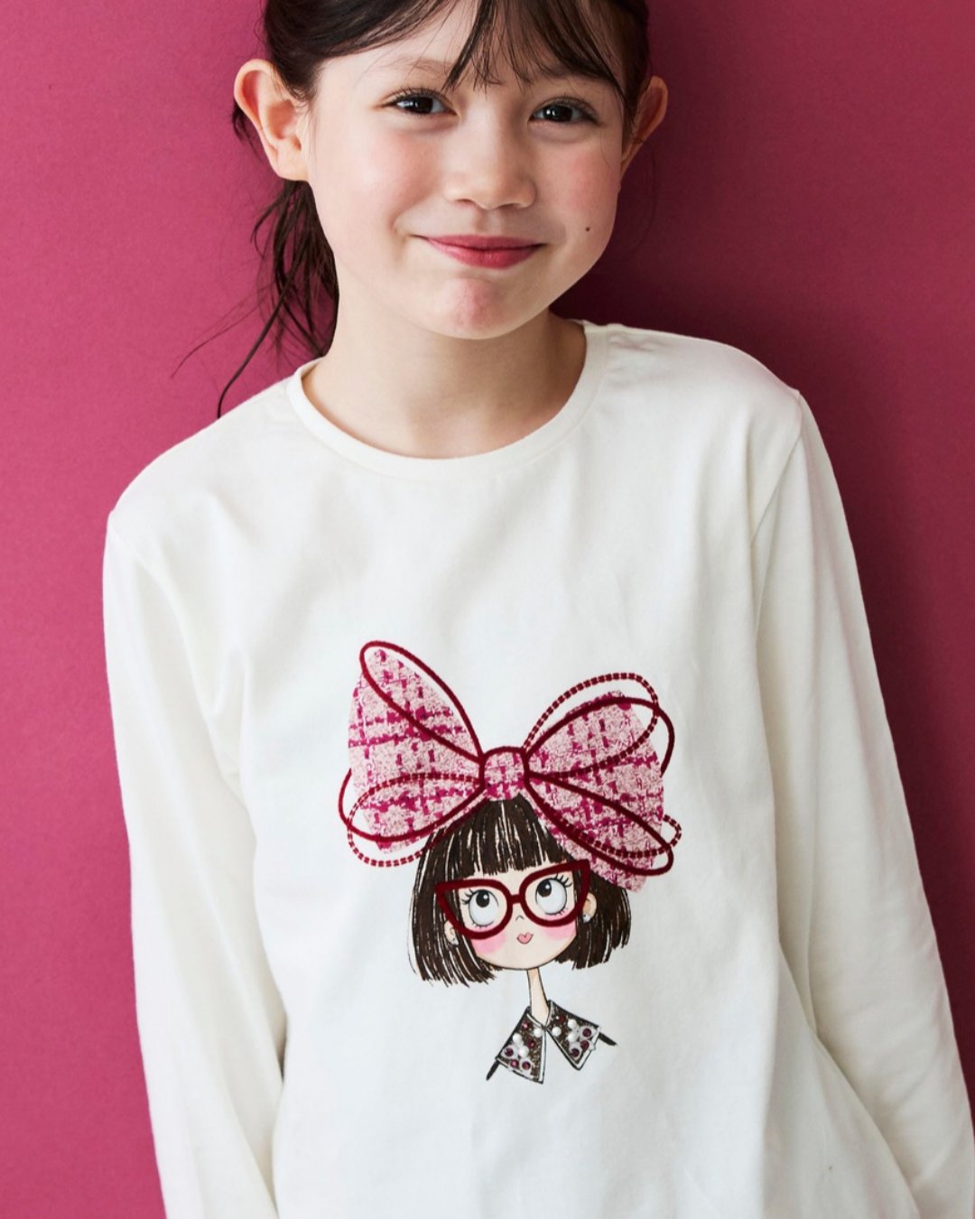 Mayoral★Big Ribbon Girl T-shirt(2y~10y)の画像