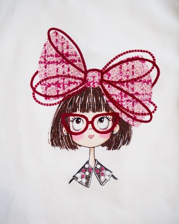 Mayoral★Big Ribbon Girl T-shirt(2y~10y)の画像