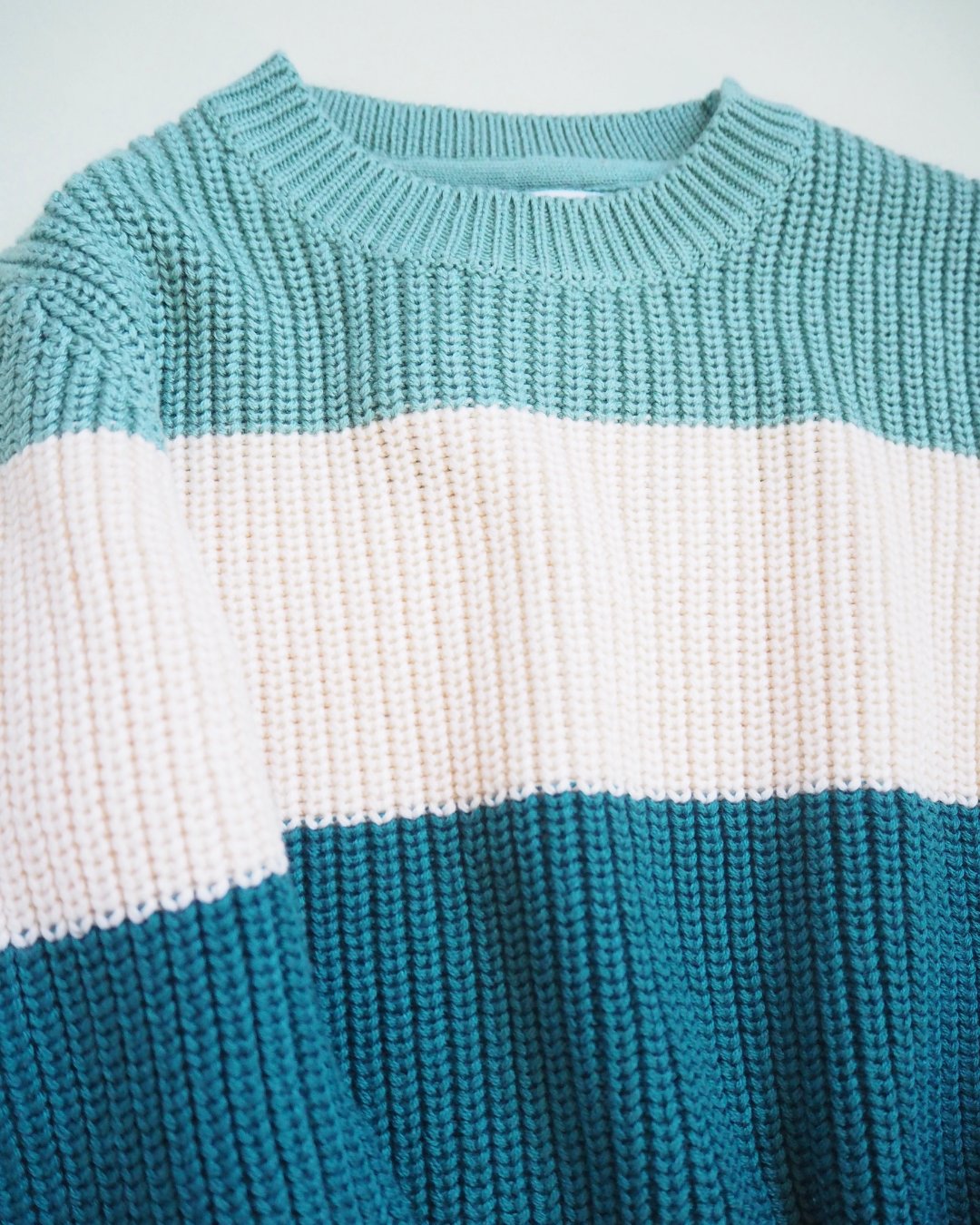 Mayoral★Aqua Color Block Knit Top(2y~10y)の画像