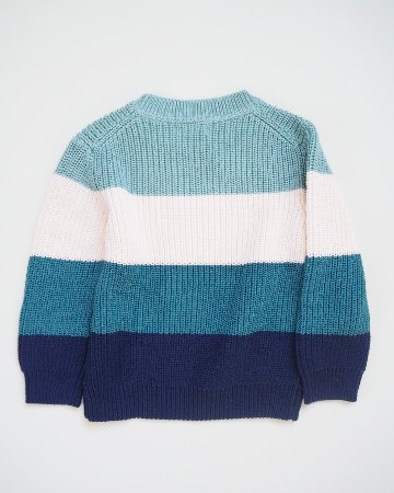 Mayoral★Aqua Color Block Knit Top(2y~10y)の画像
