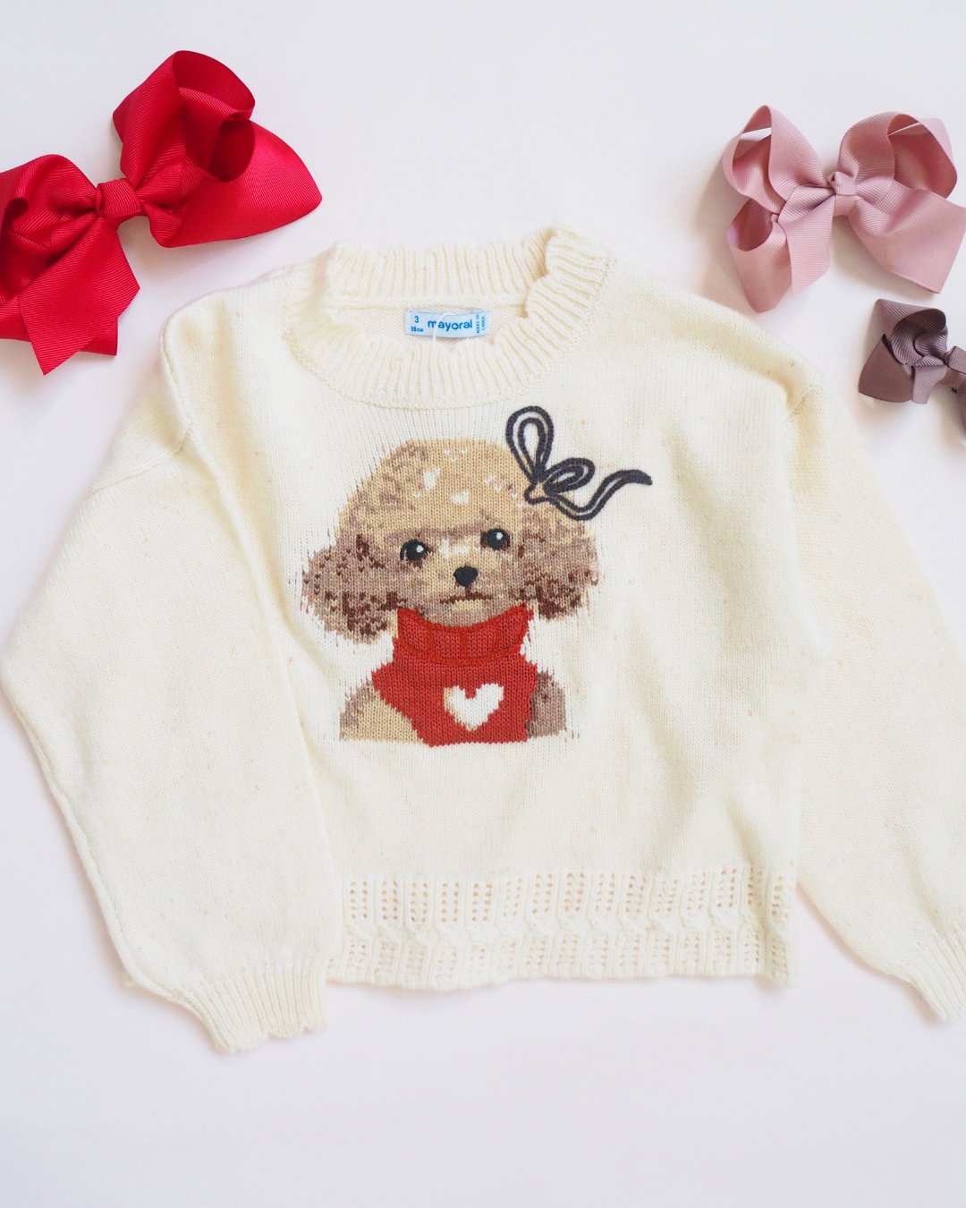 Mayoral★Milk Toy-Poodle Knit(2y~10y)の画像