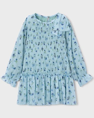Mayoral★Anis Pleated Aqua Dress(2y~10y)の画像
