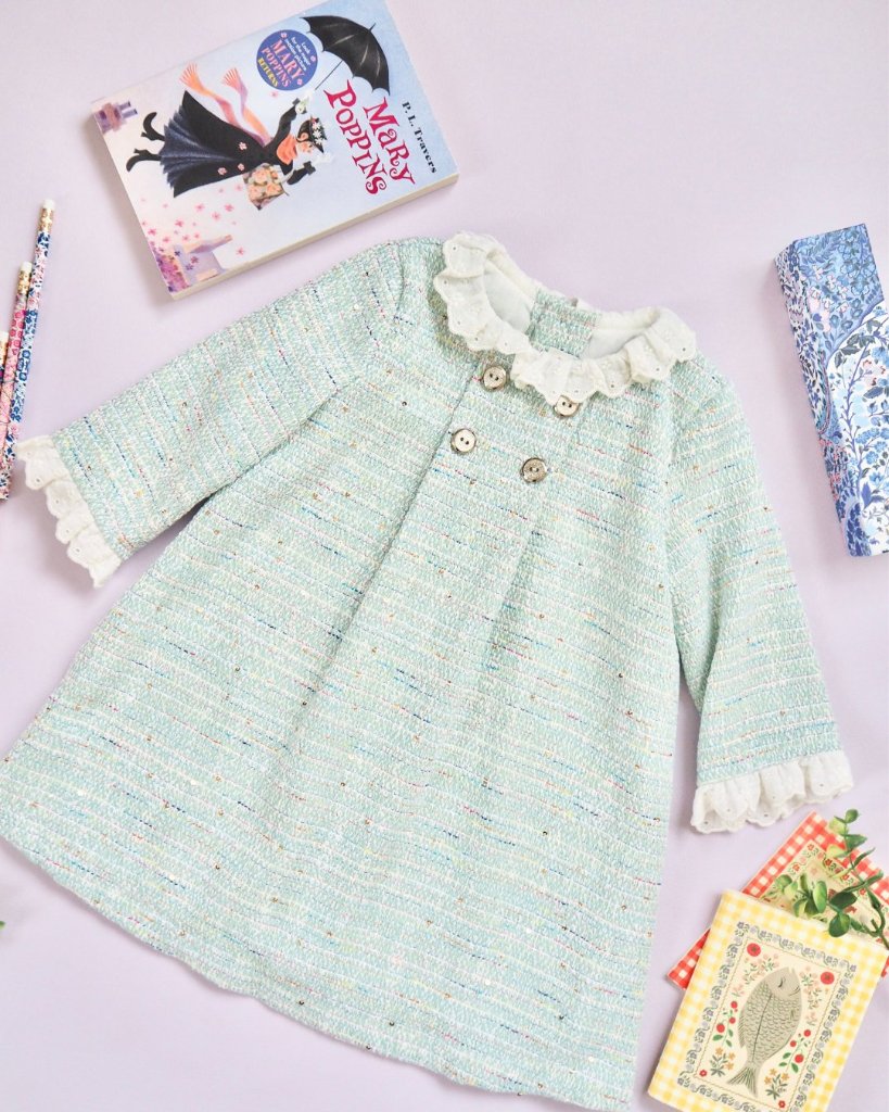 FinaEjerique★Water Tweed A-line Dress (12m~6A)の画像