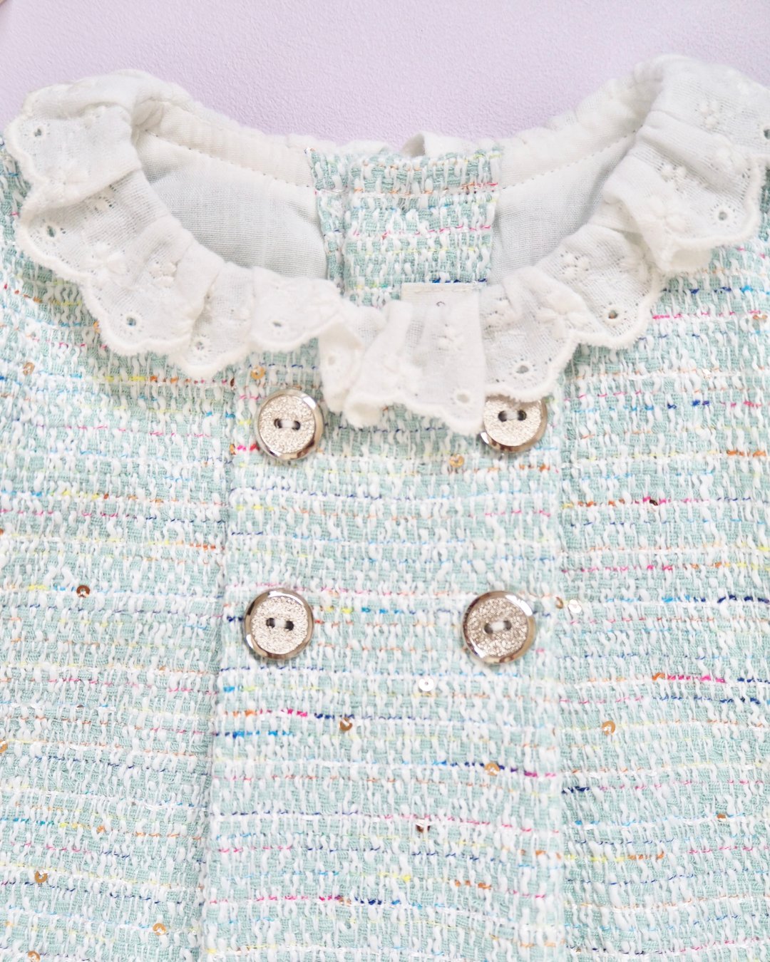 FinaEjerique★Water Tweed A-line Dress (12m~6A)の画像