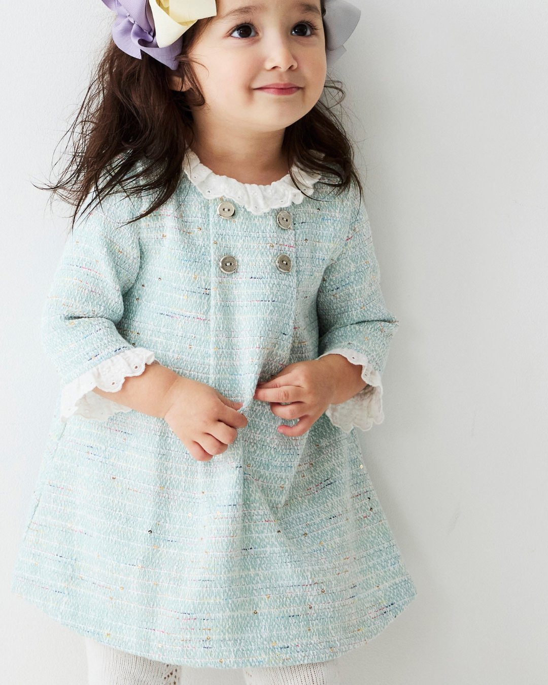 FinaEjerique★Water Tweed A-line Dress (12m~6A)の画像