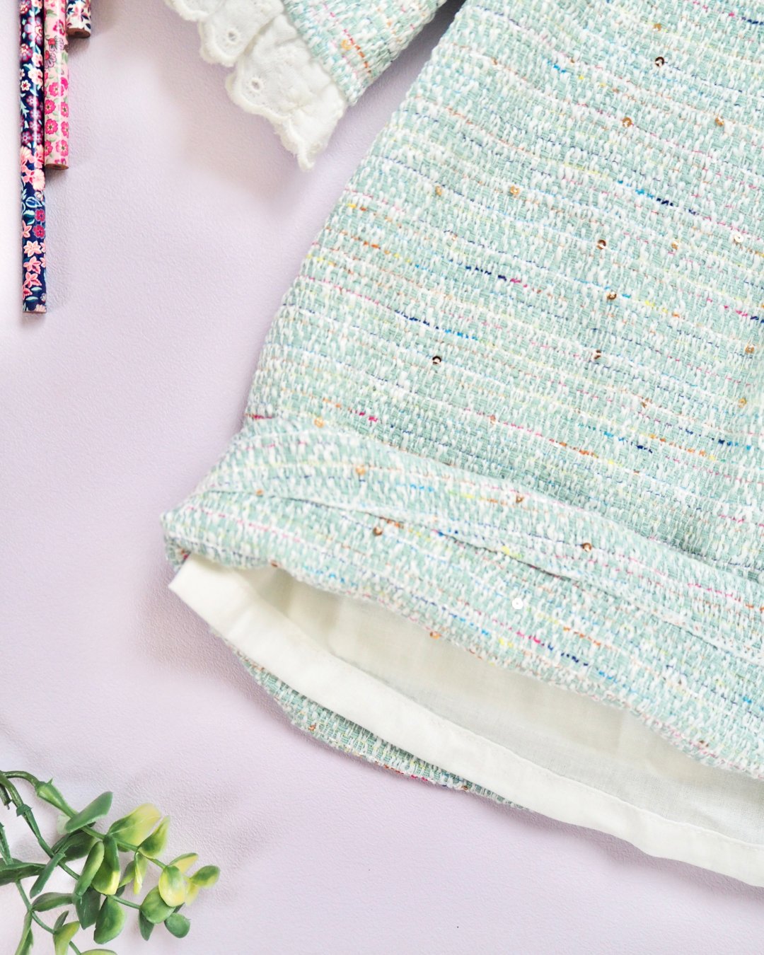FinaEjerique★Water Tweed A-line Dress (12m~6A)の画像