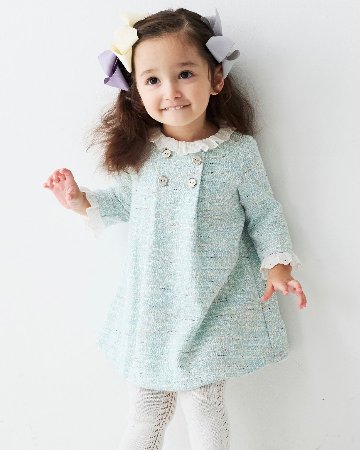 FinaEjerique★Water Tweed A-line Dress (12m~6A)の画像
