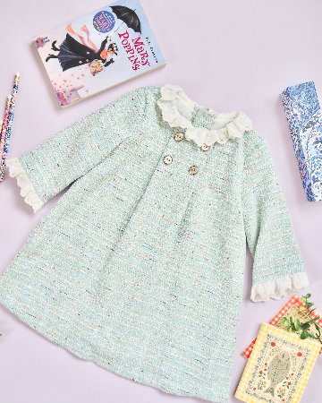 FinaEjerique★Water Tweed A-line Dress (12m~6A)の画像